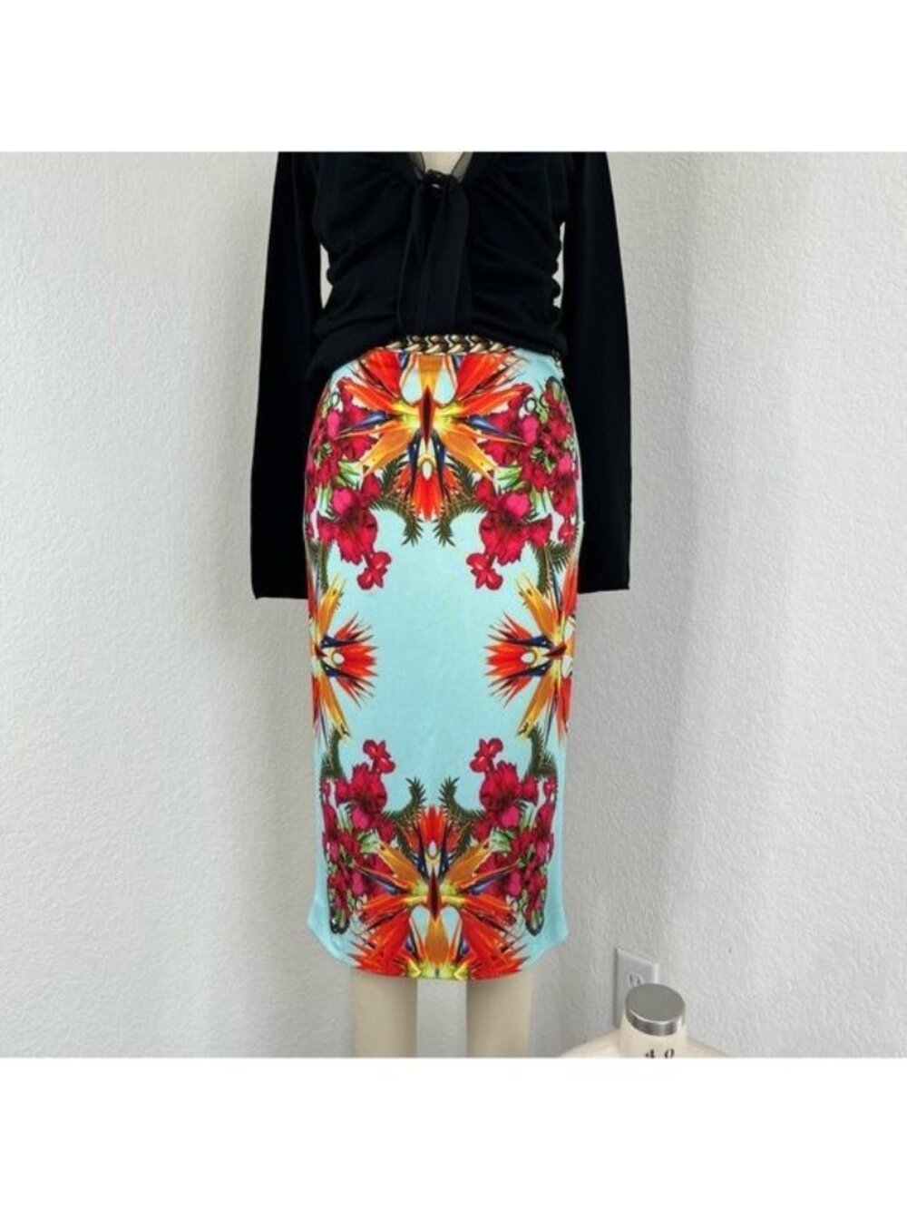 Givenchy Birds of Paradise Resort 12 Collection Ricardo Tisci Knit Pencil Midi S - Picture 9 of 16